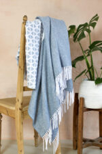 Helesinine valge pleed