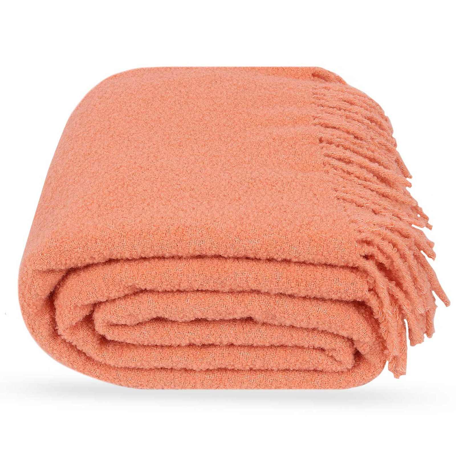 Premium boucle lõheroosa