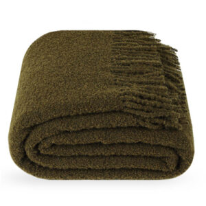 Premium boucle oliivitooni