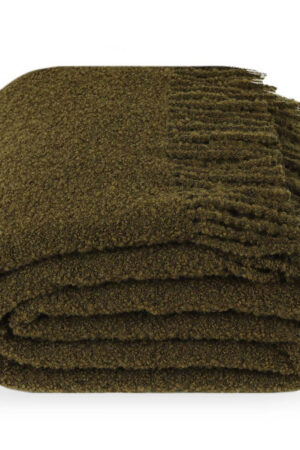 Premium boucle oliivitooni