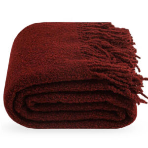 Premium boucle punakaspruun